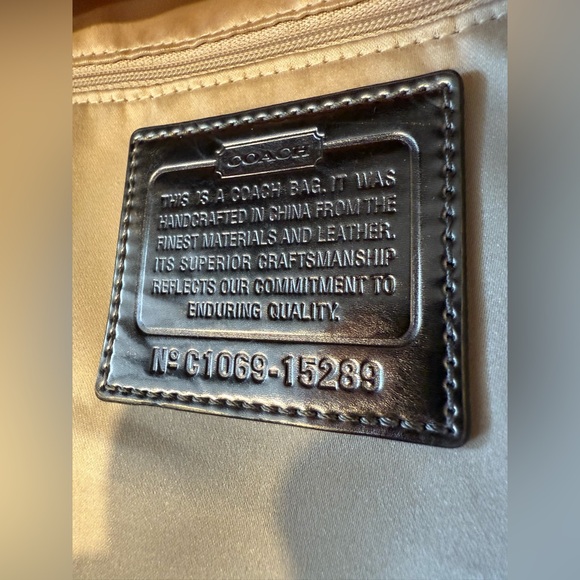 Coach Poppy Orange Leather Hobo Bag G1069-15289 - Picture 11 of 14